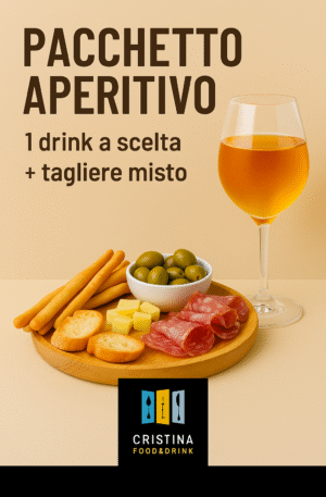 Aperitivo con drink e tagliere misto – Pacchetto offerto da Cristina Food&Drink